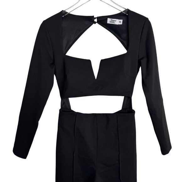 Tiger Mist Womens‎ Black Cutout Jumpsuit Size Medium - Picture 3 of 8